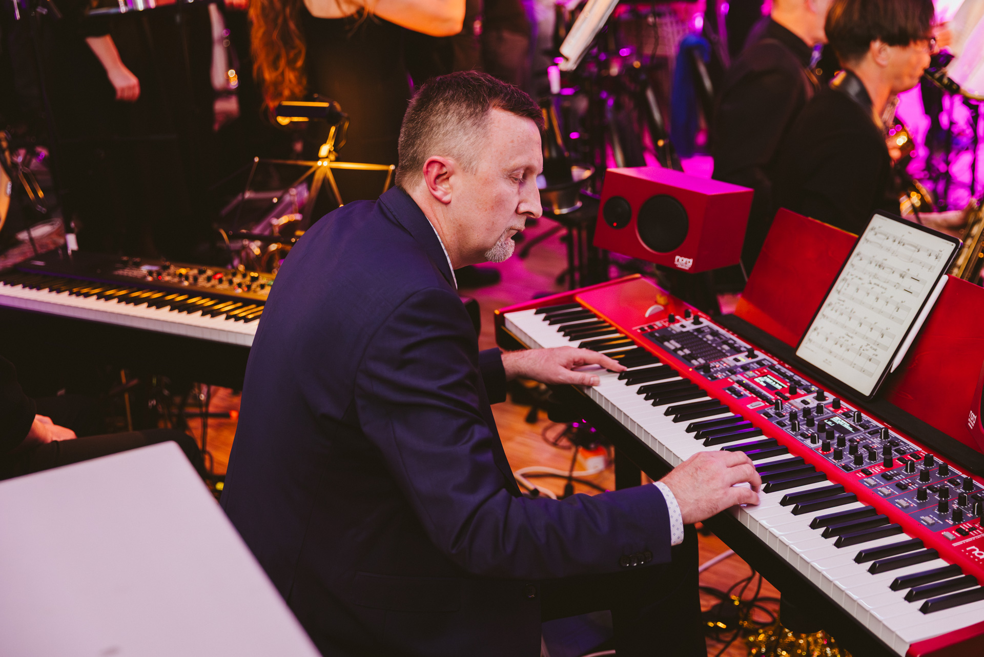 Jazz piano in a big band